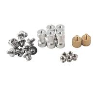Cpolebev 22Pack Camera Screw Adapter 1/4 to 1/4 Screw 1/4 to 3/8 Tripod Screw Adapter Converter Brass Screw Adapter Spigot Screw Mount Set for Camera Tripod Monopod Ballhead Flash Light
