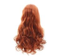 Cpolebev 24 Inches Kinky Straight- Wig Natural Long Wavy Roll Wig Long Wavy Roll Wig