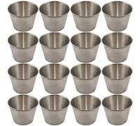 Cpolebev 24 Pack Stainless Steel Condiment Sauce Cups,Commercial Grade Dipping Sauce Cups,Ramekin Condiment Cups Portion Cups