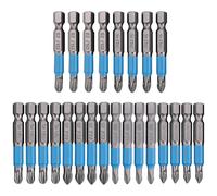Cpolebev 24 Pcs Magnetic Anti Slip Screwdriver Bits Set PH1 PH2 PH3 PZ1 PZ2 PZ3 Impact Driver Bit Set 1/4 Inch Hex Shank