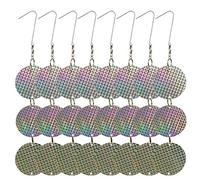 Cpolebev 24PCS/Set Bird Repellent Discs Reflective Hanging Device to Keep Birds Away Like for Pigeons