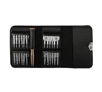 Cpolebev 25-in-1 Multifunctional Leather Case Manual Screwdriver Bit Set Spare Parts Mobile Phone Notebook Maintenance Tool