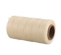 Cpolebev 260M 150D 1MM Leather Sewing Waxed Wax Thread Hand needle Cord Craft DIY :Cream-Coloured