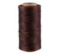 Cpolebev 260M 150D 1MM Leather Sewing Waxed Wax Thread Hand needle Cord Craft DIY :Light Brown