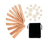 Cpolebev 27 Pcs Clarinet Instrument Accessory Replacement Kit, Include 10 Neck Connection Cork and 17 Woodwind Instrument Pads