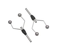 Cpolebev 2PC Double Head Bi-Ceramic Tip Fly Tying Bobbin Holder for Standard Bobbin Fishing Flies Lure Baits Making Tool