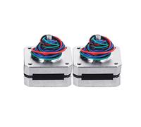 Cpolebev 2Pcs 17Hs08-1004S 4-Lead Nema 17 Stepper Motor 20mm 1A 13Ncm(18.4Oz.in) 42 Motor Nema17 Stepper for DIY 3D Printer CNC