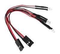 Cpolebev 2Pcs 2 LED Lights Headlights for 1/24 RC Crawler Car Axial SCX24 90081 AXI00001 AXI00002 Upgrade Parts