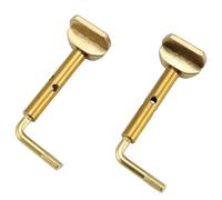 Cpolebev 2Pcs Alloy Violin Chinrest Screws Violin Chin Rest Clamps Accessories for 4/4 3/4 Violin