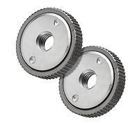 Cpolebev 2PCS Angle Grinder Pressure Plate M14 Quick Release Angle Grinder Kit Clamping Flange Nut-Silver