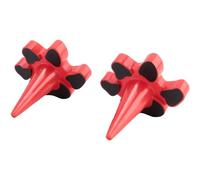 Cpolebev 2Pcs Dog Toy Holder Stopper Red Plastic Topple Dog Toy Compatible With Classic Sizes X-S To -L, Only Plastic Plug Included