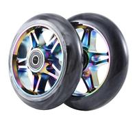 Cpolebev 2Pcs Electric Scooter Wheel Scooter Replacement Wheels With Bearing Stunt Scooter Pu Wheels Scooter Component