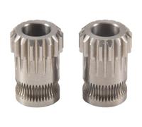 Cpolebev 2Pcs Extruder Gears MK8 Stainless Steel Double Extrusion Wheels Bowden Gear 3D Printer Part for CR10 3
