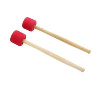 Cpolebev 2Pcs Foam Bass Drum Hammers Bass Drumsticks Premium Snare Drum Sticks Team Drum Accessories, Red