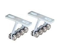 Cpolebev 2Pcs Hoist Trolley Hoist Trolley Assembly Assembly Line Equipment Pulley for PA200-1000 Electric Hoist, 8 Wheels Trolley Assembly for 1-5/8Inch Strut Channels