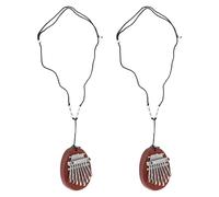 Cpolebev 2Pcs Kalimba Thumb Piano 8 Key Mini Thumb Piano Finger Piano Mini Kalimba Thumb Piano for Kid Adult Instrument Accessory