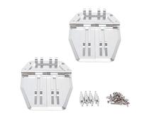 Cpolebev 2Pcs Metal Adjustable Trim Tabs 69X57X30mm for Nitro Gas RC Model Boat