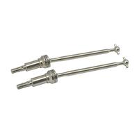 Cpolebev 2Pcs Metal Front Drive Shaft CVD QWJ01 for Xinlehong Q901 Q902 Q903 9130 9136 9137 1/16 RC Car Spare Parts