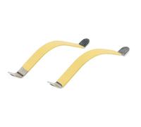 Cpolebev 2Pcs Metal String Spreaders Guitar Luthier Tool for Cleaning Fretboard Yellow