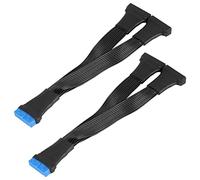 Cpolebev 2Pcs Motherboard USB 3.0 19PIN Header 1 To 2 Extension Splitter Cable,12Cm 19Pin Internal Extension Header Adapter Cable