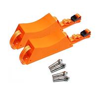 Cpolebev 2PCS Propane Tank Holder Cylinder Wall Mounted Bracket Gas Cylinder Bracket ABS Gas Cylinder with Screws Orange