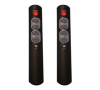 Cpolebev 2PCS Universal 6-Button Smart Remote Control IR Copy Learning Function Remote Control for TV, STB, DVD, DVB, VCR A
