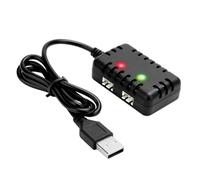 Cpolebev 2S 7.4V 2-In-1 Charger with XH-3P Connector Plug for AX24 SCX24 UTB18 SCX24 RC Cars & Trucks,7.4V 2S Lithium Batteries
