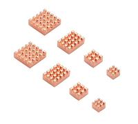 Cpolebev 2Set Heat Sink Metal Copper Heatsink Passive Cooling Pad Heat Dissipation Radiator for Model B