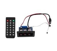 Cpolebev 2X25W+50W 2.1 Channel Bluetooth 5.0 Subwoofer Class D Audio Amplifier Board Kit with DC Female+USB Cable+Remote Control