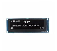 Cpolebev 3.12 Inch OLED Display 256x64 SSD1322 Driver Graphic LCD Module Parallel/SPI Soldering Pin for /C51 White