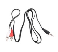 Cpolebev 3.5mm Headphones Plug Jack to 2 x AV Audio Cable