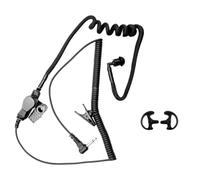 Cpolebev 3.5MM Monaural Earphone Spring Air Tube Replacement Walkie Talkie Earplug Replacement for Radio Earpiece Headset C
