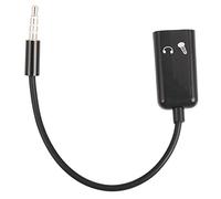 Cpolebev 3.5mm Stereo Audio Splitter Male to Headphone Headset + Microphone Adapter couples turn wiring harness connector