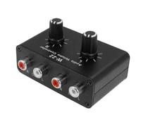 Cpolebev 3.5mm Stereo Audio Switcher Splitter Bi-Directional Stereo Audio Switcher with Volume Control