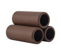 Cpolebev 3 Pcs Brown Ceramic Shelters - Shrimp Habitat, Breeding Tube, Cave