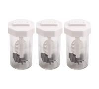 Cpolebev 3 Pieces Portable Hydrogen Peroxide Contact Lens Case Cleaner, Eye Scleral Contact Lens Stiff Clip Washer Machine