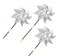 Cpolebev 3 Pieces Windmills, Bird Repellent,Fruit Garden,Reflective Windmill, Bird Repellent, Bird Repellent, Reflective Windmill