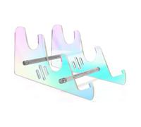 Cpolebev 3 Tiers Display Keyboard Holder Transparent Acrylic Keyboard Stand Computer Mechanical Keyboard Rack Detachable Holder