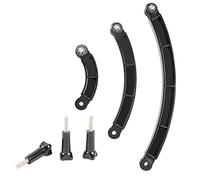 Cpolebev 3 Way Mount Helmet Arm Extension Curved Pole Selfie Stick for 9 8 7 6 5 4K Camera Accessories with Screw