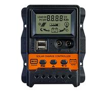 Cpolebev 30A Solar Charge Controller 12V24V Solar Panel Battery Controller Regulator Auto 2 USB LCD Display Load Discharger