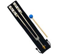 Cpolebev 32HZ Aluminum Tuning Fork Tool with Hammer Healing Sound Vibration Diagnostic Therapy Health Care Tool Easy to Use