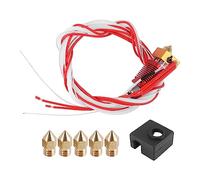 Cpolebev 3D Printer Extruder Assembled Mk8 Hot End Kit For 3/3 Pro With Aluminum Heating Block, 1.75Mm, 0.4Mm Nozzle