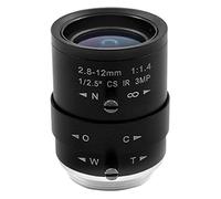 Cpolebev 3MP HD CCTV Camera Lens 2.8-12mm Varifocal Manual Zoom Focus Mount for Industrial Security Cameras