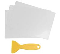Cpolebev 3Pcs FEP Release Film 200X140X0.15 mm for UV 3D Printers, LCD SLA Resin, with 1Pc Replacement Plastic Spatula