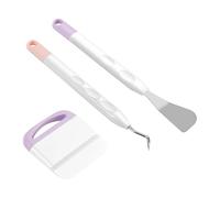 Cpolebev 3Pcs Vinyl Weeding Tools, Weeding Tool for Vinyl with Hook Weeder, Piecing Tool Vinyl, Tool Kit for