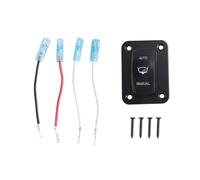 Cpolebev 3Way Bilge Pump Rocker Switch Panel Kit 4 Pin ON-Off-(ON) SPDT Auto/Manual Momentary Switch for Marine Boat Yacht Waterproof