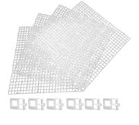 Cpolebev 4 Aquarium Lid Hood Fish Tank Top Cover Terrarium Lid Plastic Grid Panel Egg Crate Grate 6 Aquarium Cover Board Clip