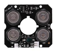 Cpolebev 4 array IR led Spot Light Infrared 4x IR LED board for CCTV cameras night vision (52mm diameter)