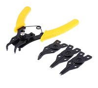 Cpolebev 4 in 1 Snap Ring Pliers Plier Set DIY Circlip Combination Retaining Clip Jewelry Circlip Pliers Internal External Ring Remover