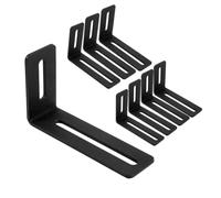 Cpolebev 4 Inch Adjustable Angle Bracket 8 PCS Heavy Duty L Brackets for Wood,L-Shape Corner Brace with Slot